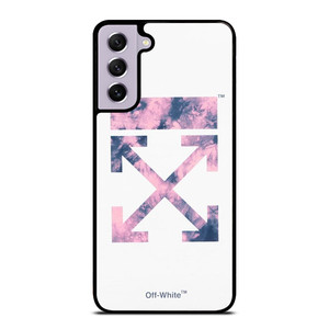OFF WHITE PURPLE MARBLE Samsung Galaxy S21 FE Case Cover