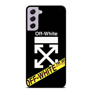 OFF WHITE YELLOW LABEL Samsung Galaxy S21 FE Case Cover