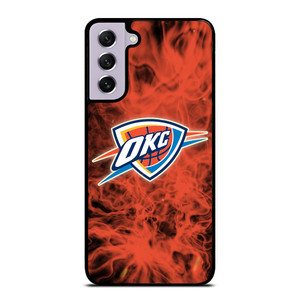 OKLAHOMA CITY THUNDERS BASKETBALL NBA FIRE Samsung Galaxy S21 FE Case Cover
