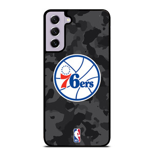 PHILADELPHIA 76ERS BLACK CAMO Samsung Galaxy S21 FE Case Cover