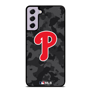 PHILADELPHIA PHILLIES BASEBALL BLACK CAMO Samsung Galaxy S21 FE Case Cover