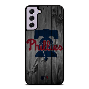 PHILADELPHIA PHILLIES BASEBALL MLB WOOD LOGO Samsung Galaxy S21 FE Case Cover