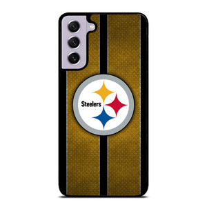 PITTSBURGH STEELERS NFL METAL STRIPE Samsung Galaxy S21 FE Case Cover