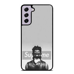 TRAVIS SCOTT SUPREME BLACK WHITE Samsung Galaxy S21 FE Case Cover TRAVIS SCOTT SUPREME BLACK WHITE Samsung Galaxy S21 FE Case Cover