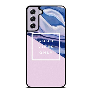 TUMBLR GOOD VIBES ONLY PINK MARBLE Samsung Galaxy S21 FE Case Cover
