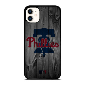 PHILADELPHIA PHILLIES BASEBALL MLB WOOD LOGO iPhone 11 Case Cover