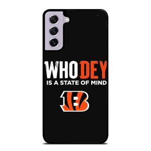 WHO DEY CINCINNATI BENGALS NFL Samsung Galaxy S21 FE Case Cover WHO DEY CINCINNATI BENGALS NFL Samsung Galaxy S21 FE Case Cover