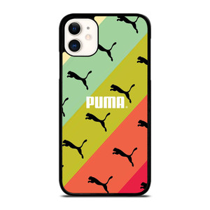 PUMA LOGO STRIPE PATTERN iPhone 11 Case Cover