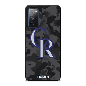COLORADO ROCKIES BASEBALL BLACK CAMO Samsung Galaxy S20 FE Case Cover