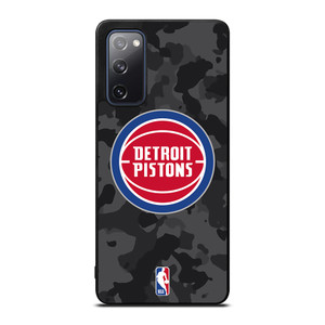 DETROIT PISTONS BLACK CAMO Samsung Galaxy S20 FE Case Cover