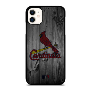 SAINT LOUIS CARDINALS BASEBALL MLB WOOD LOGO iPhone 11 Case Cover