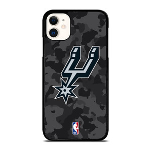 SAN ANTONIO SPURS BLACK CAMO iPhone 11 Case Cover SAN ANTONIO SPURS BLACK CAMO iPhone 11 Case Cover