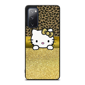 HELLO KITTY GOLD GLITTER LEOPARD Samsung Galaxy S20 FE Case Cover