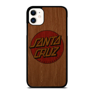SANTA CRUZ SKATEBOARD WOODEN LOGO iPhone 11 Case Cover SANTA CRUZ SKATEBOARD WOODEN LOGO iPhone 11 Case Cover