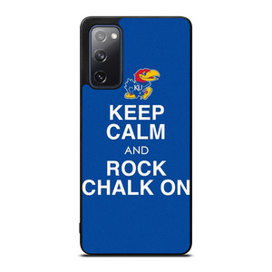 KEEP CALM AND ROCK CHALK KANSAS JAYHAWKS Samsung Galaxy S20 FE Case Cover