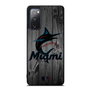 MIAMI MARLINS BASEBALL MLB WOOD LOGO Samsung Galaxy S20 FE Case Cover