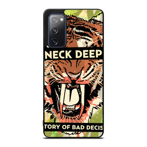 NECK DEEP A HISTORY OF A BAD DECISIONS Samsung Galaxy S20 FE Case Cover