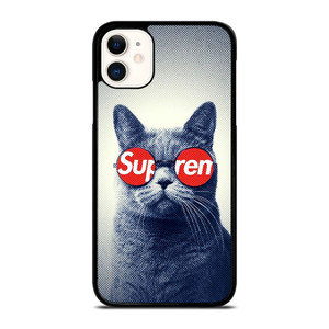 SUPREME COOL CUTE CAT iPhone 11 Case Cover