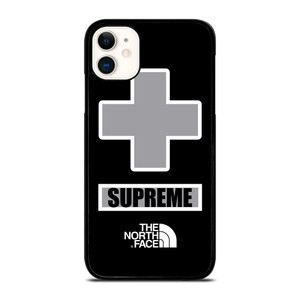 SUPREME X THE NORTH FACE GREY iPhone 11 Case Cover