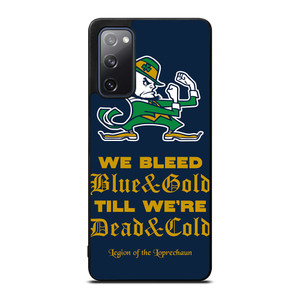 NOTRE DAME BLEED BLUE AND GOLD Samsung Galaxy S20 FE Case Cover