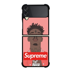 21 SAVAGE PINK SUPREME Samsung Galaxy Z Flip 3 Case Cover
