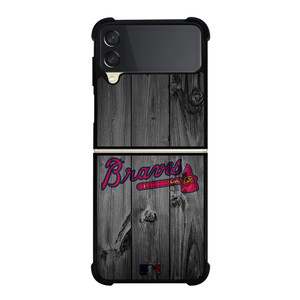 ATLANTA BRAVES BASEBALL MLB WOOD LOGO Samsung Galaxy Z Flip 3 Case Cover ATLANTA BRAVES BASEBALL MLB WOOD LOGO Samsung Galaxy Z Flip 3 Case Cover