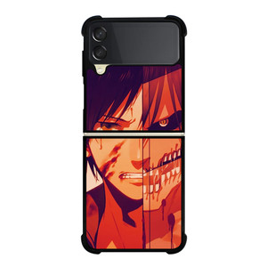 ATTACK ON TITAN EREN YEAGER ANIME Samsung Galaxy Z Flip 3 Case Cover ATTACK ON TITAN EREN YEAGER ANIME Samsung Galaxy Z Flip 3 Case Cover