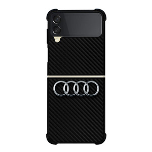 AUDI MOTOR CARBON FIBER Samsung Galaxy Z Flip 3 Case Cover AUDI MOTOR CARBON FIBER Samsung Galaxy Z Flip 3 Case Cover