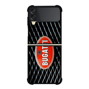 BUGATTI CARS METAL EMBLEM Samsung Galaxy Z Flip 3 Case Cover