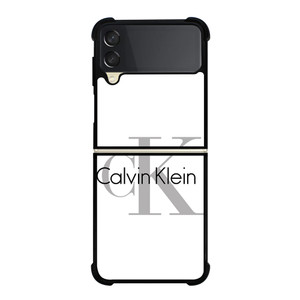 CALVIN KLEIN WHITE LOGO Samsung Galaxy Z Flip 3 Case Cover CALVIN KLEIN WHITE LOGO Samsung Galaxy Z Flip 3 Case Cover