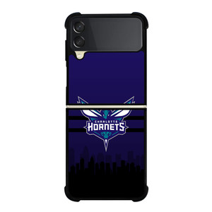 CHARLOTTE HORNETS NBA SKYLINE Samsung Galaxy Z Flip 3 Case Cover