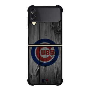 CHICAGO CUBS BASEBALL MLB WOOD LOGO Samsung Galaxy Z Flip 3 Case Cover CHICAGO CUBS BASEBALL MLB WOOD LOGO Samsung Galaxy Z Flip 3 Case Cover