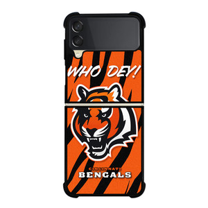 CINCINNATI BENGALS FANS WHO DEY Samsung Galaxy Z Flip 3 Case Cover CINCINNATI BENGALS FANS WHO DEY Samsung Galaxy Z Flip 3 Case Cover