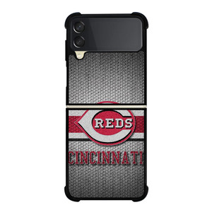 CINCINNATI RED MLB BASEBALL METAL Samsung Galaxy Z Flip 3 Case Cover