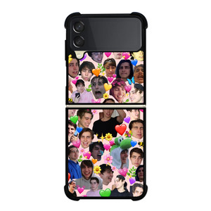 COLBY BROCK YOUTUBER COLLAGE Samsung Galaxy Z Flip 3 Case Cover COLBY BROCK YOUTUBER COLLAGE Samsung Galaxy Z Flip 3 Case Cover