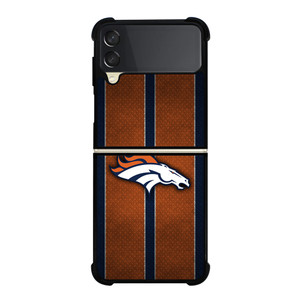 DENVER BRONCOS NFL METAL STRIPE Samsung Galaxy Z Flip 3 Case Cover