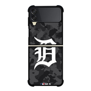 DETROIT TIGERS BASEBALL BLACK CAMO Samsung Galaxy Z Flip 3 Case Cover DETROIT TIGERS BASEBALL BLACK CAMO Samsung Galaxy Z Flip 3 Case Cover