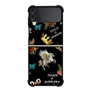 DOLCE AND GABBANA LUXURY PATTERN Samsung Galaxy Z Flip 3 Case Cover DOLCE AND GABBANA LUXURY PATTERN Samsung Galaxy Z Flip 3 Case Cover