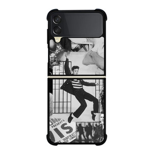 ELVIS PRESLEY COLLAGE 2 Samsung Galaxy Z Flip 3 Case Cover ELVIS PRESLEY COLLAGE 2 Samsung Galaxy Z Flip 3 Case Cover