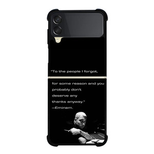 EMINEM RAPPER QUOTES 2 Samsung Galaxy Z Flip 3 Case Cover EMINEM RAPPER QUOTES 2 Samsung Galaxy Z Flip 3 Case Cover