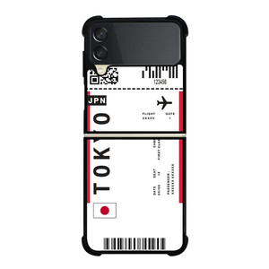 FLIGHT TICKETS JAPAN Samsung Galaxy Z Flip 3 Case Cover
