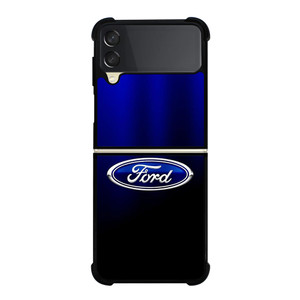 FORD CAR BLUE LOGO Samsung Galaxy Z Flip 3 Case Cover FORD CAR BLUE LOGO Samsung Galaxy Z Flip 3 Case Cover