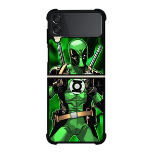 GREEN LANTERN DEADPOOL Samsung Galaxy Z Flip 3 Case Cover GREEN LANTERN DEADPOOL Samsung Galaxy Z Flip 3 Case Cover