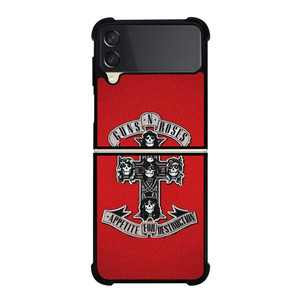 GUNS N ROSES ROCK BAND RED Samsung Galaxy Z Flip 3 Case Cover GUNS N ROSES ROCK BAND RED Samsung Galaxy Z Flip 3 Case Cover