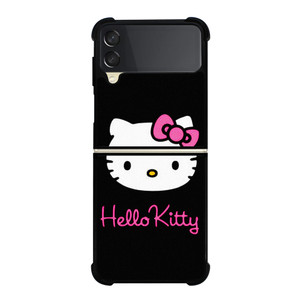 HELLO KITTY BLACK Samsung Galaxy Z Flip 3 Case Cover HELLO KITTY BLACK Samsung Galaxy Z Flip 3 Case Cover