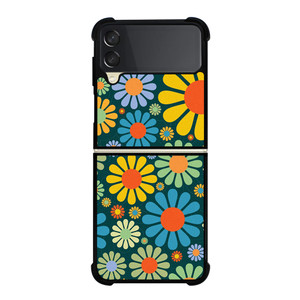 HIPPIE FLOWER PATTERN Samsung Galaxy Z Flip 3 Case Cover HIPPIE FLOWER PATTERN Samsung Galaxy Z Flip 3 Case Cover