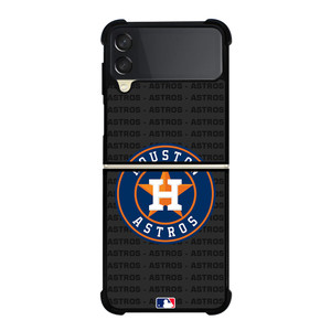HOUSTON ASTROS BASEBALL BLACK Samsung Galaxy Z Flip 3 Case Cover