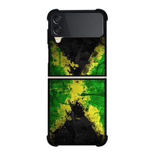 JAMAICAN FLAG SPLASH Samsung Galaxy Z Flip 3 Case Cover JAMAICAN FLAG SPLASH Samsung Galaxy Z Flip 3 Case Cover
