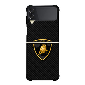 LAMBORGHINI AUTOMOBILI CARBON FIBER Samsung Galaxy Z Flip 3 Case Cover