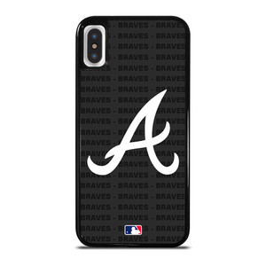 ATLANTA BRAVES BASEBALL BLACK iPhone X / XS Case Cover